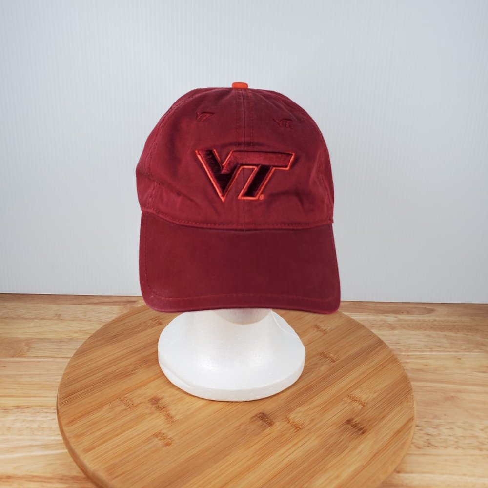 Virginia Tech Hokies Embroidered Baseball Cap Maroon Adjustable Hat Adult OSFM